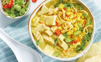 Chicken and Sweetcorn Noodle Soup